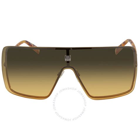 Givenchy Yellow Gradient Shield Ladies Sunglasses GV 7167/S 